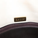 BALLY Chain Shoulder Bag Leather Ivory Gold Auth 164202-19