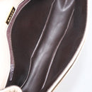 BALLY Chain Shoulder Bag Leather Ivory Gold Auth 164202-11