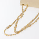 BALLY Chain Shoulder Bag Leather Ivory Gold Auth 164202-8