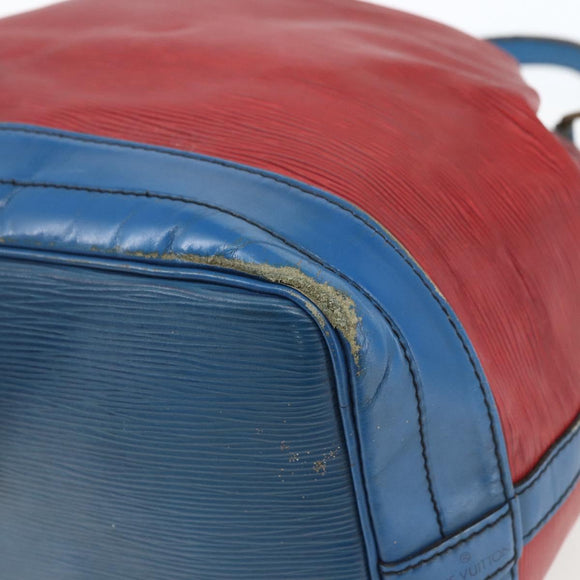 LOUIS VUITTON Epi Noe Shoulder Bag Bicolor Red Blue M44084 LV Auth 164203
