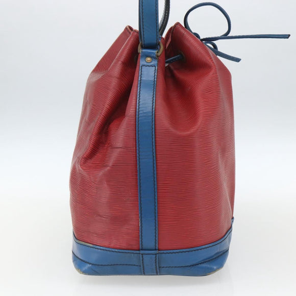 LOUIS VUITTON Epi Noe Shoulder Bag Bicolor Red Blue M44084 LV Auth 164203