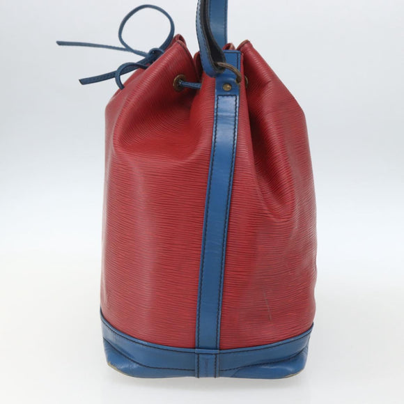 LOUIS VUITTON Epi Noe Shoulder Bag Bicolor Red Blue M44084 LV Auth 164203