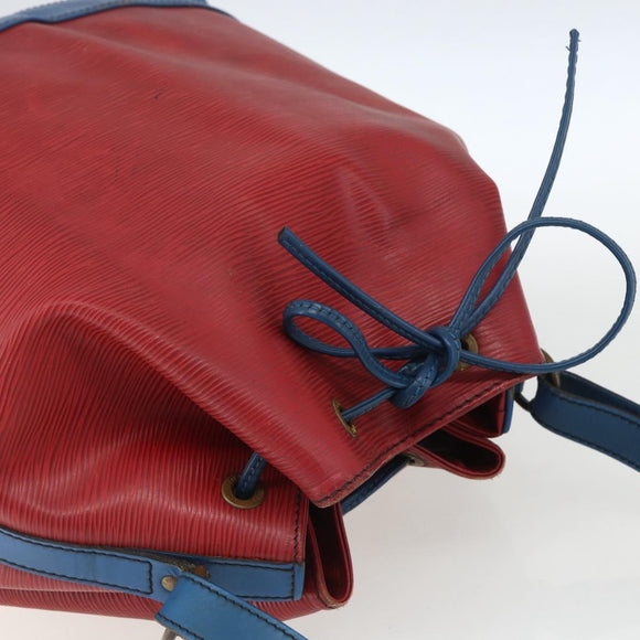LOUIS VUITTON Epi Noe Shoulder Bag Bicolor Red Blue M44084 LV Auth 164203