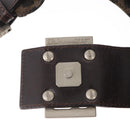 FENDI Zucca Canvas Mamma Baguette Shoulder Bag Black Brown Auth 164204-18