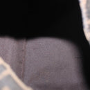 FENDI Zucca Canvas Mamma Baguette Shoulder Bag Black Brown Auth 164204-11
