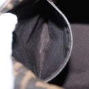 FENDI Zucca Canvas Mamma Baguette Shoulder Bag Black Brown Auth 164204-23