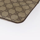 GUCCI GG Supreme Web Sherry Line Bag PVC Beige Gold 904 02 047 Auth 164205-12