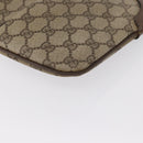 GUCCI GG Supreme Web Sherry Line Bag PVC Beige Gold 904 02 047 Auth 164205-13