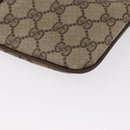 GUCCI GG Supreme Web Sherry Line Bag PVC Beige Gold 904 02 047 Auth 164205-15