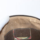 GUCCI GG Supreme Web Sherry Line Bag PVC Beige Gold 904 02 047 Auth 164205-19