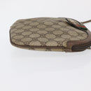 GUCCI GG Supreme Web Sherry Line Bag PVC Beige Gold 904 02 047 Auth 164205-5