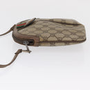 GUCCI GG Supreme Web Sherry Line Bag PVC Beige Gold 904 02 047 Auth 164205-6