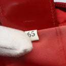PRADA Shoulder Bag Nylon Red Silver Auth 164209-12