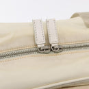PRADA Shoulder Bag Nylon White Silver Auth 164214-16