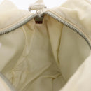 PRADA Shoulder Bag Nylon White Silver Auth 164214-19