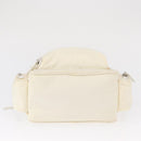 PRADA Shoulder Bag Nylon White Silver Auth 164214-8