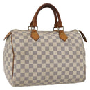 LOUIS VUITTON Damier Azur Speedy 30 Hand Bag N41533 LV Auth 164217-1