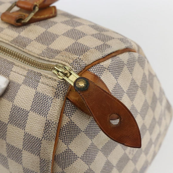 LOUIS VUITTON Damier Azur Speedy 30 Hand Bag N41533 LV Auth 164217