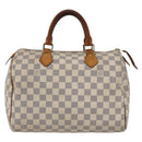 LOUIS VUITTON Damier Azur Speedy 30 Hand Bag N41533 LV Auth 164217-2