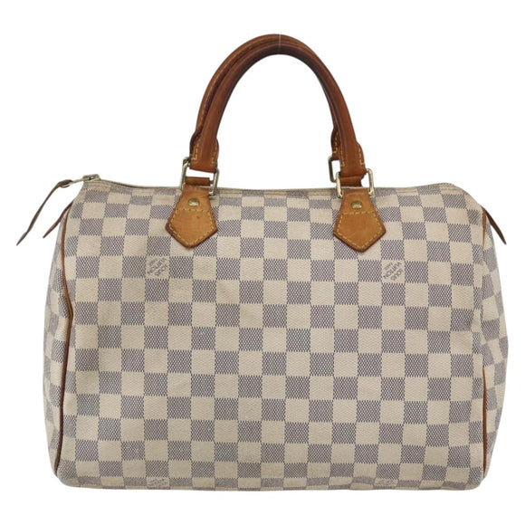 LOUIS VUITTON Damier Azur Speedy 30 Hand Bag N41533 LV Auth 164217