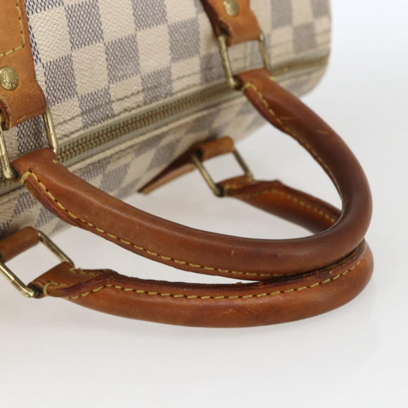 LOUIS VUITTON Damier Azur Speedy 30 Hand Bag N41533 LV Auth 164217