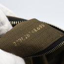 FENDI Zucca Canvas Vanity Pouch Black Brown Auth 164221-12