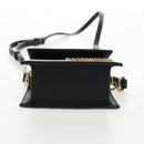 JACQUEMUS Chiquito Hand Bag Leather 2way Black Gold Auth 164223M-5