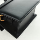 JACQUEMUS Chiquito Hand Bag Leather 2way Black Gold Auth 164223M-18