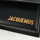 JACQUEMUS Chiquito Hand Bag Leather 2way Black Gold Auth 164223M-20