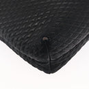 BALLY Quilted Chain Shoulder Bag Leather Black Gold Auth 164225-9