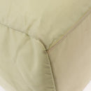 PRADA Hand Bag Nylon Ivory Silver Auth 164232-17