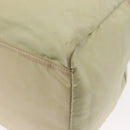 PRADA Hand Bag Nylon Ivory Silver Auth 164232-18