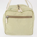 PRADA Hand Bag Nylon Ivory Silver Auth 164232-5