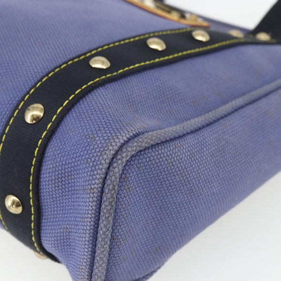 LOUIS VUITTON Antigua Cabas MM Tote Bag Blue M40087 LV Auth 164234