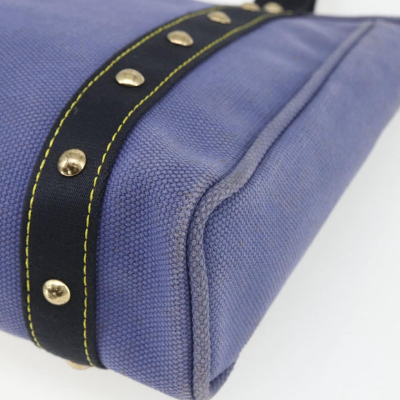 LOUIS VUITTON Antigua Cabas MM Tote Bag Blue M40087 LV Auth 164234