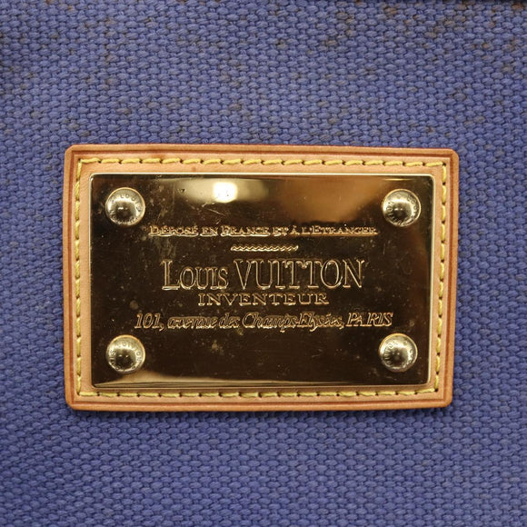 LOUIS VUITTON Antigua Cabas MM Tote Bag Blue M40087 LV Auth 164234