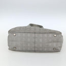 CHANEL New Travel line Tote Bag Silver CC Auth 164236-7