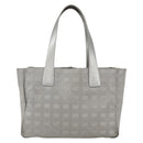CHANEL New Travel line Tote Bag Silver CC Auth 164236-13