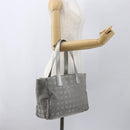 CHANEL New Travel line Tote Bag Silver CC Auth 164236-24