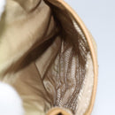 PRADA Shoulder Bag Nylon Beige Silver Auth 164243-26