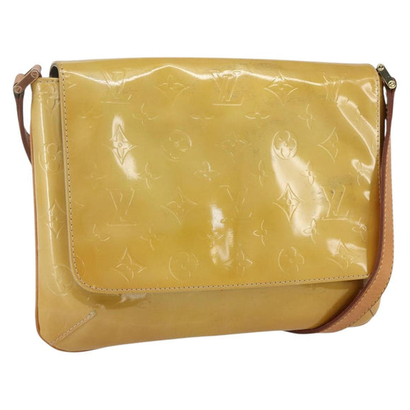 LOUIS VUITTON Monogram Vernis Thompson Street Bag Beige M91301 LV Auth 164244