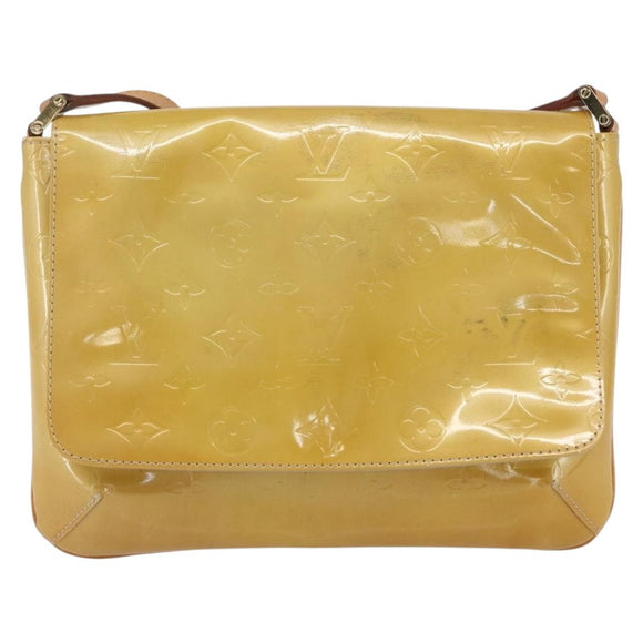 LOUIS VUITTON Monogram Vernis Thompson Street Bag Beige M91301 LV Auth 164244