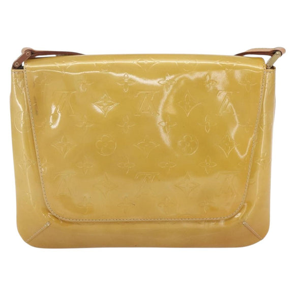 LOUIS VUITTON Monogram Vernis Thompson Street Bag Beige M91301 LV Auth 164244