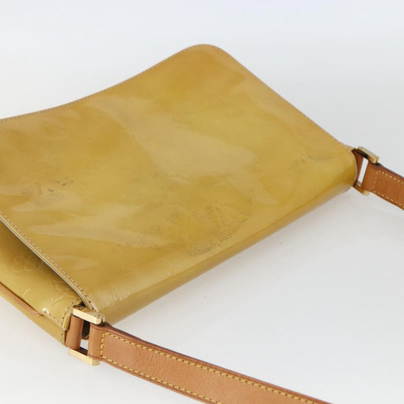 LOUIS VUITTON Monogram Vernis Thompson Street Bag Beige M91301 LV Auth 164244