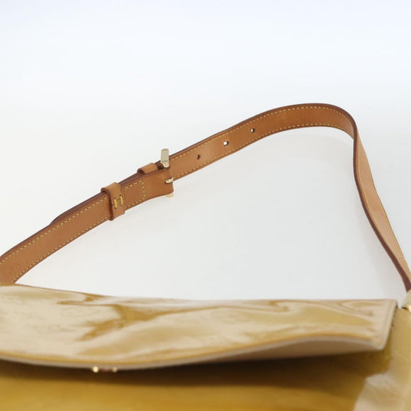 LOUIS VUITTON Monogram Vernis Thompson Street Bag Beige M91301 LV Auth 164244