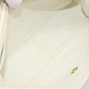 CHANEL Matelasse 30 Chain Shoulder Bag Patent leather White Gold CC Auth 164245-22