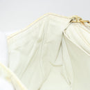 CHANEL Matelasse 30 Chain Shoulder Bag Patent leather White Gold CC Auth 164245-24