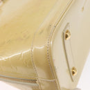 LOUIS VUITTON Monogram Vernis Alma PM Hand Bag Broncorail M91445 LV Auth 164255-13