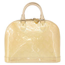 LOUIS VUITTON Monogram Vernis Alma PM Hand Bag Broncorail M91445 LV Auth 164255-3