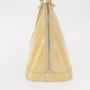 LOUIS VUITTON Monogram Vernis Alma PM Hand Bag Broncorail M91445 LV Auth 164255-5